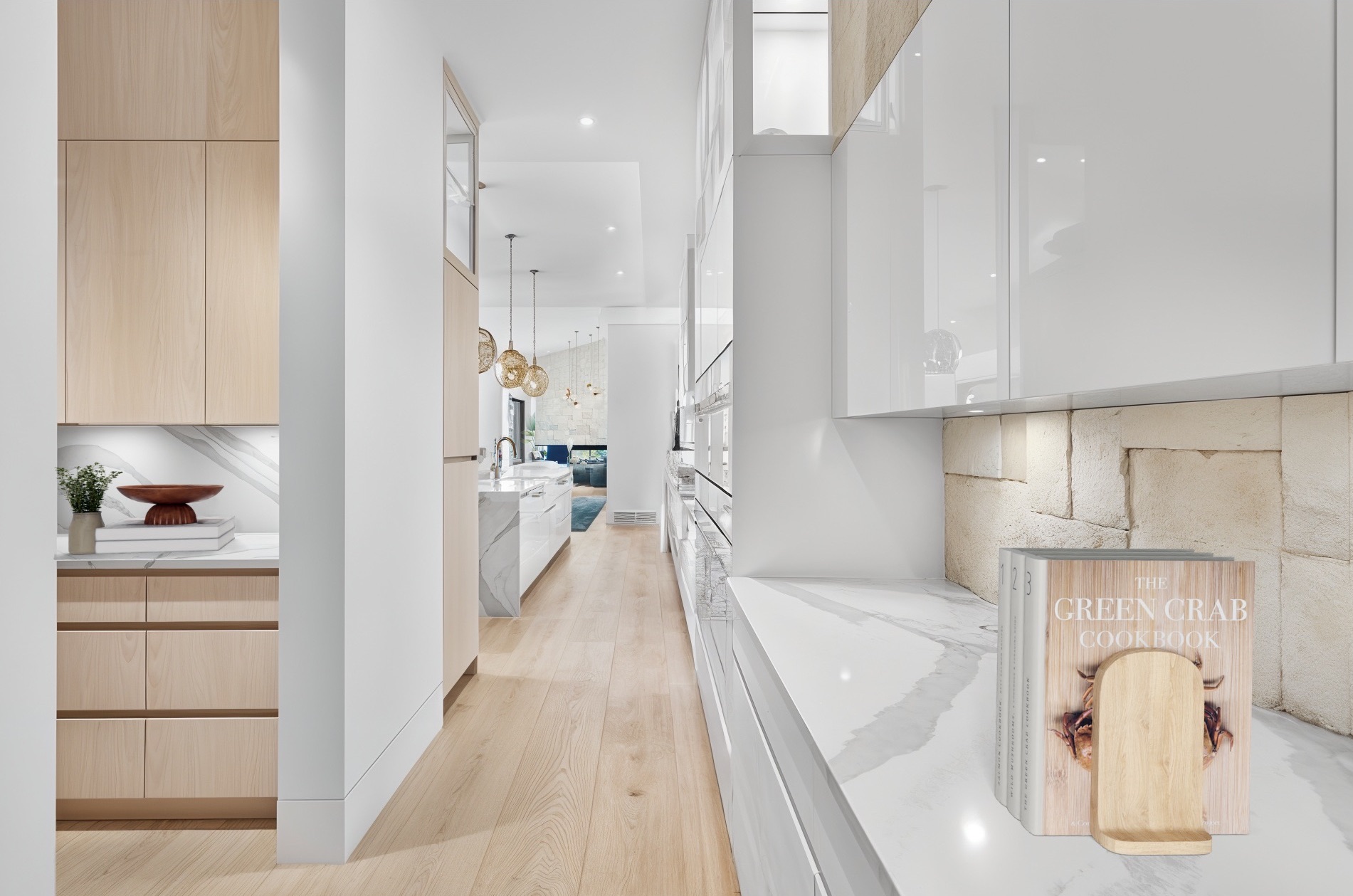 Butler's pantry in 46 Kingsford Crescent home for sale in St. Albert by Holland & Associates Real Estate.